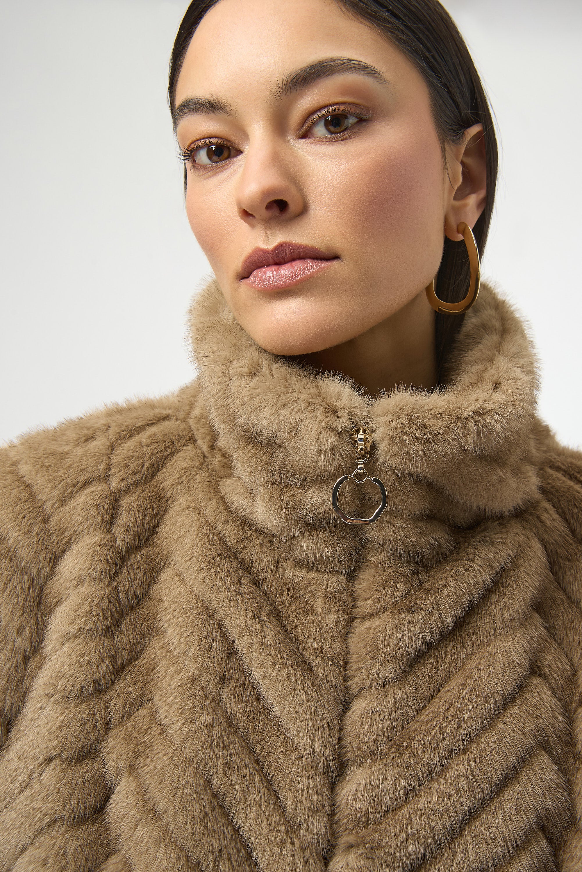 Joseph Ribkoff | Faux Fur Vest - Mink