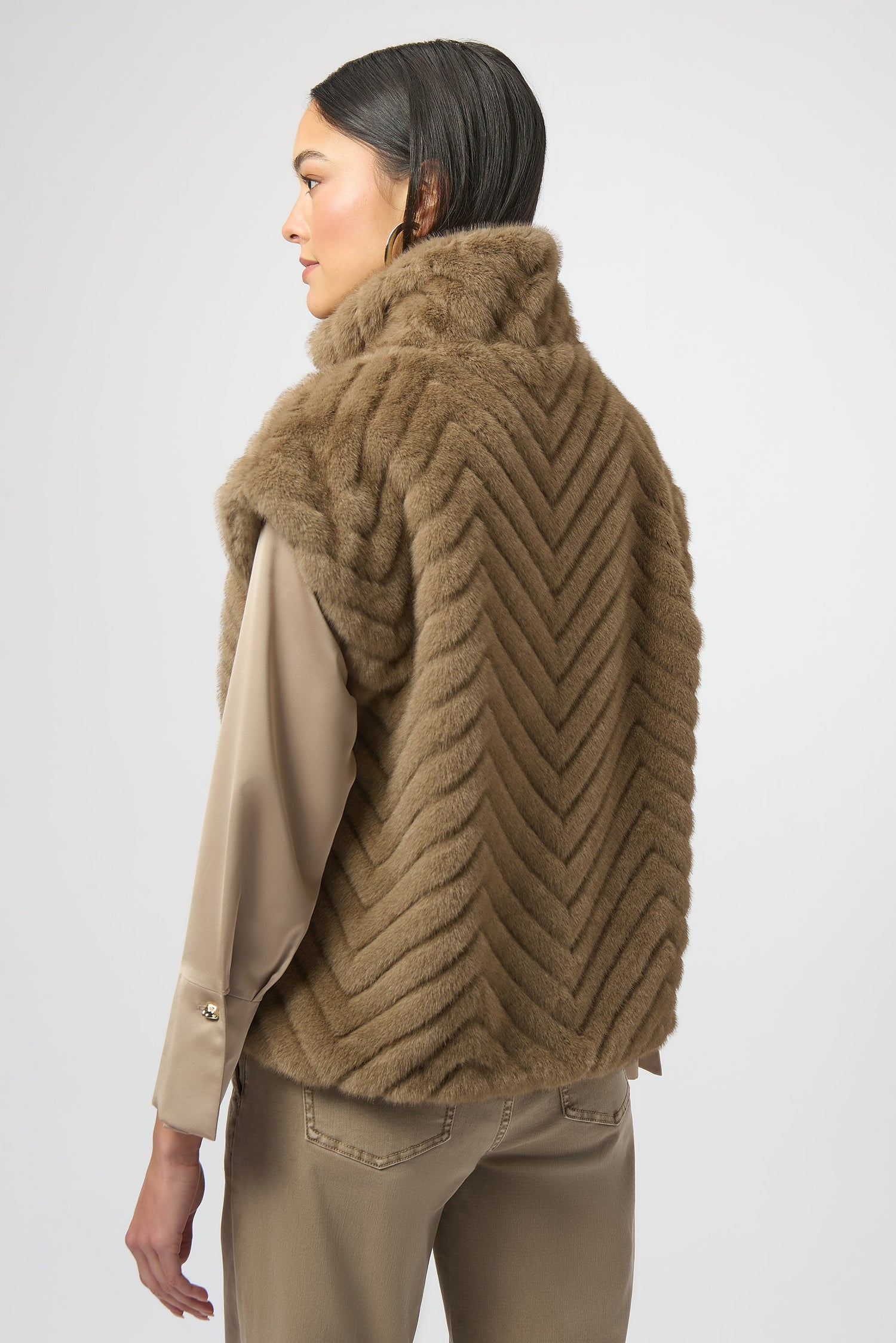 Joseph Ribkoff | Faux Fur Vest - Mink