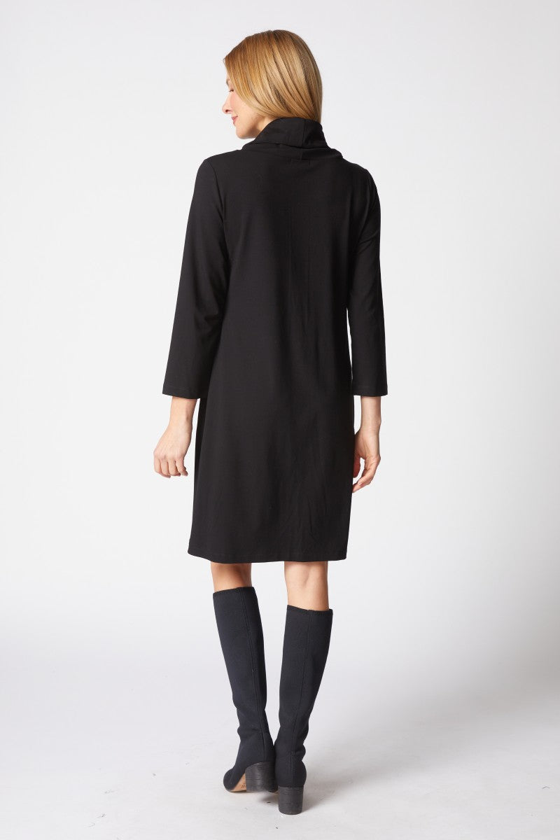 Habitat | Core Travel Solid Pleat Front Dress - Black