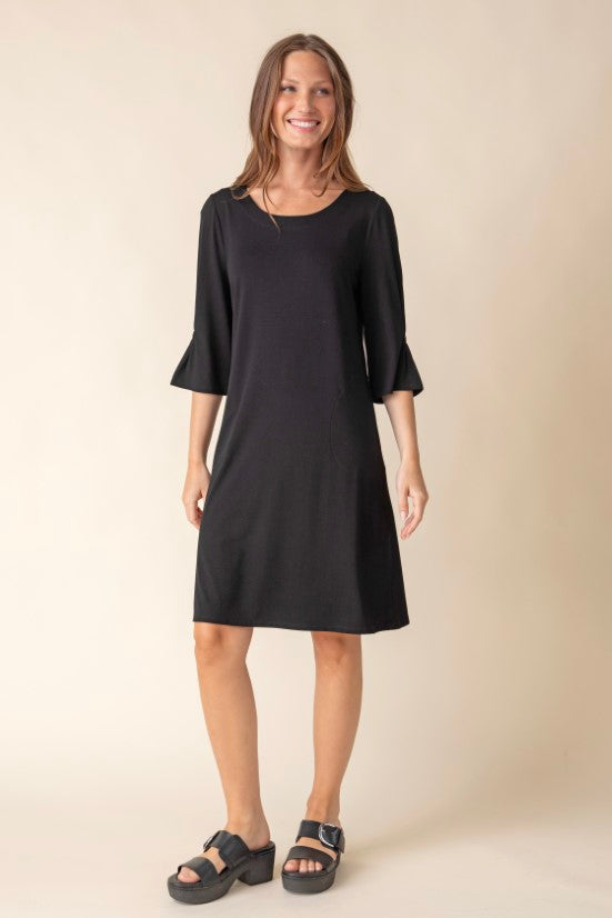Habitat | Core Travel Solid City Dress - Black