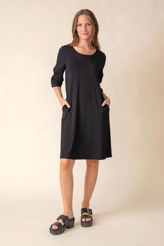 Habitat | Core Travel Solid City Dress - Black