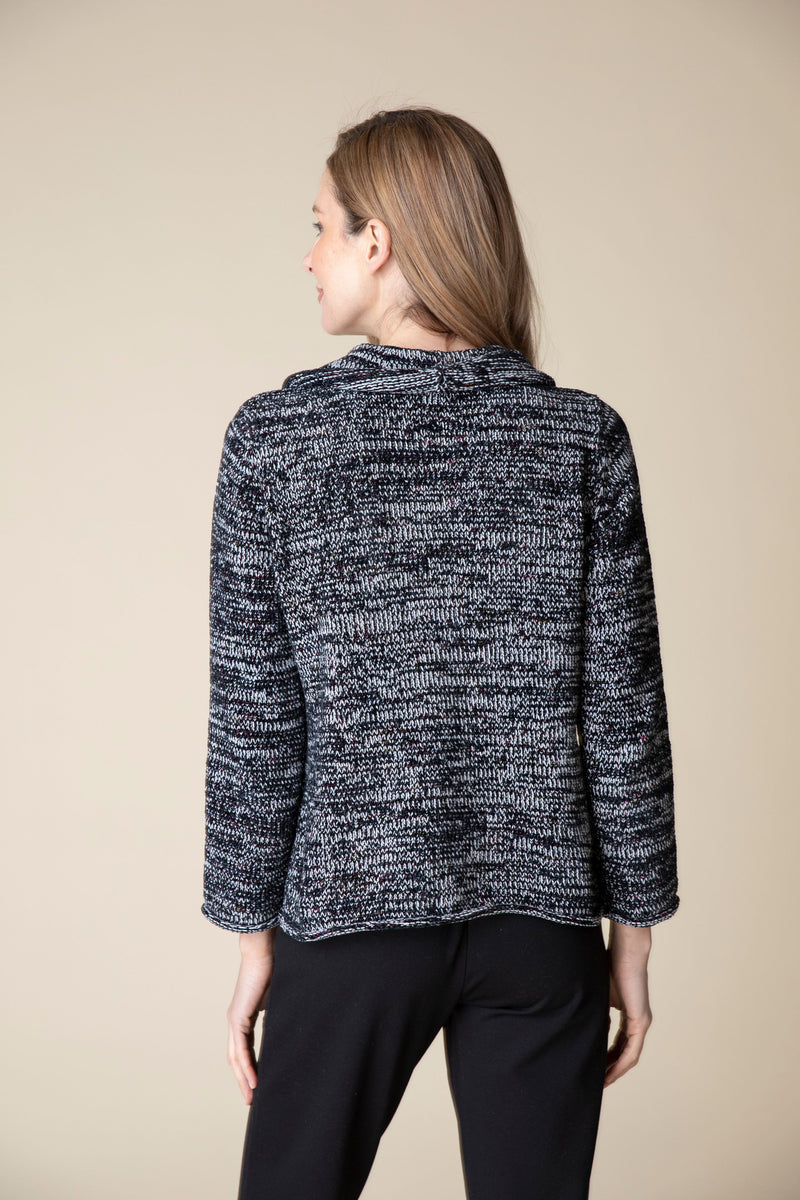 Habitat | Tweedy Chenille Button Cowl Pullover