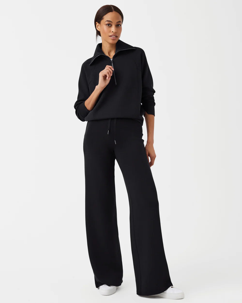Spanx | Airessentials Wide Leg Pant - Very Black