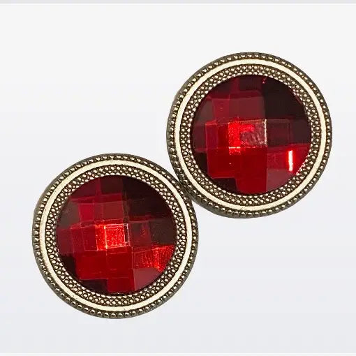 Magnebutton | Red Crystal Magnet Button