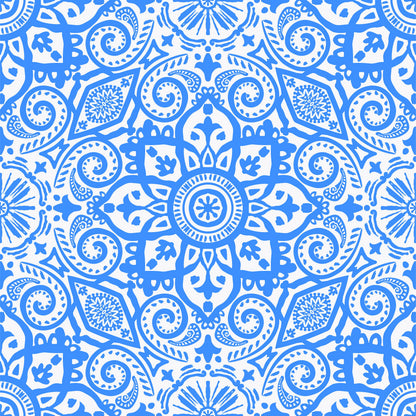 Venice Ruffle Hem Skort in Marrakech Express Blue
