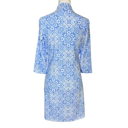 Katherine Way | Doral Dress in Marrakesh Express Blue