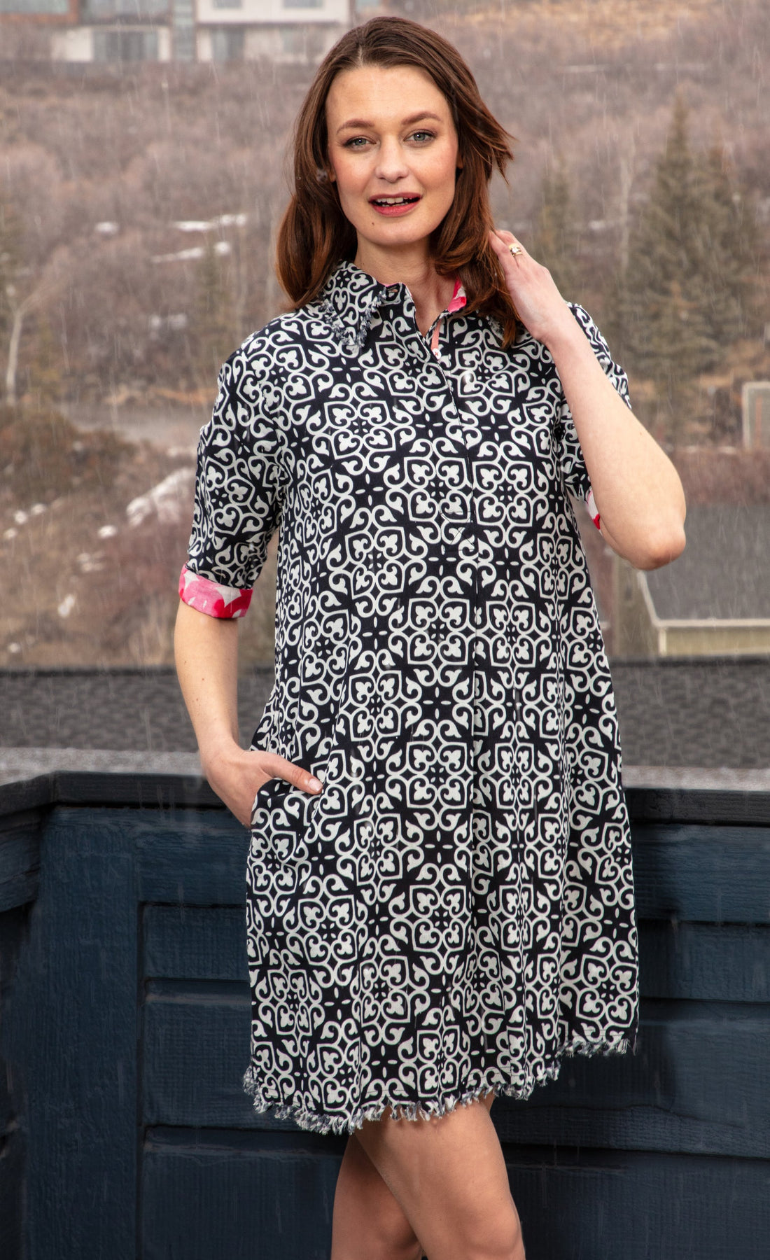 Chatham Black White Geo