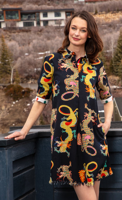 Chatham Dress Black Dragon