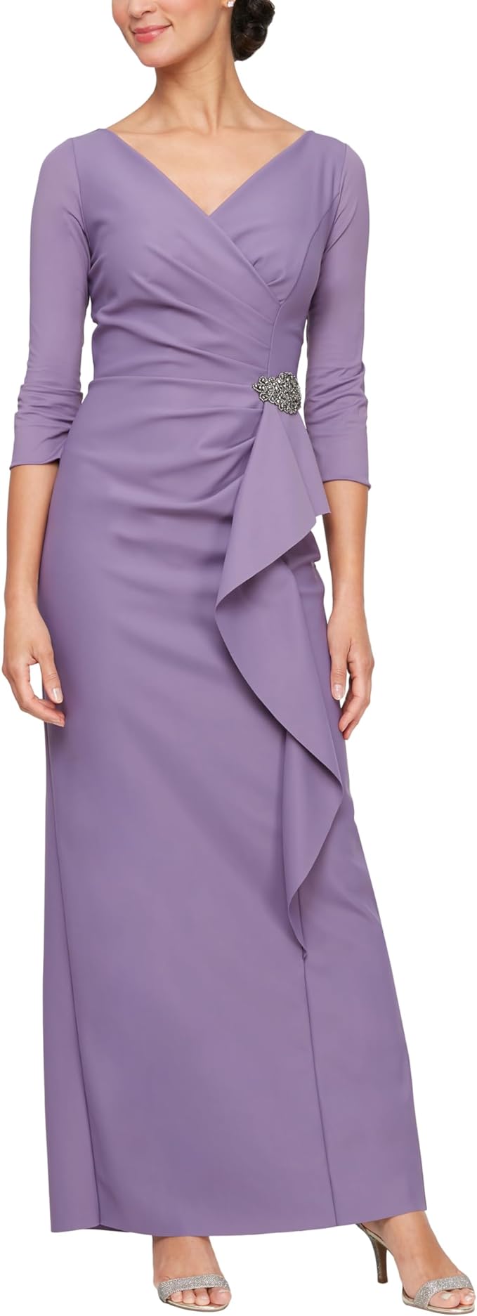 Alex Evenings | Gown with Surplice Neck