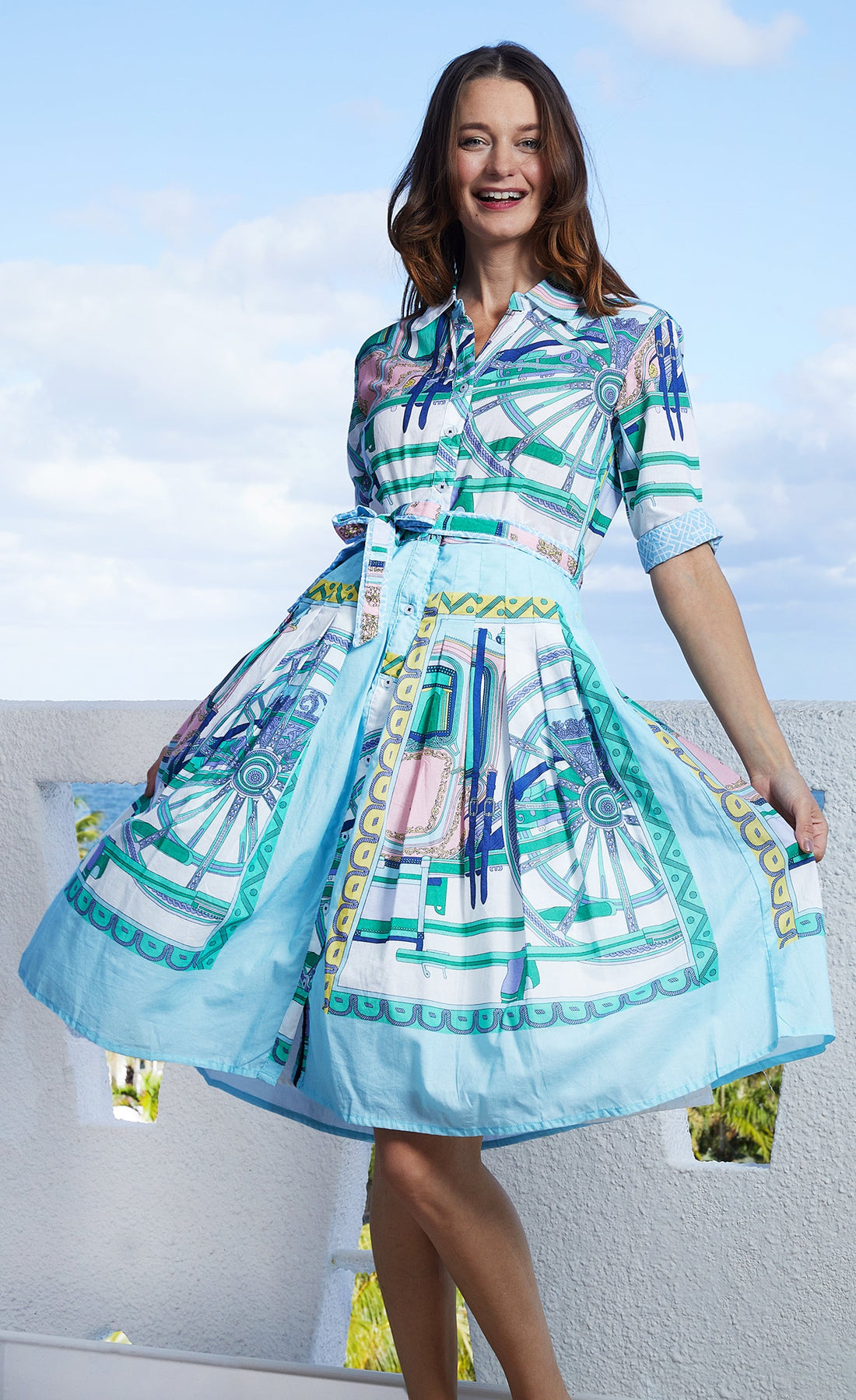 Mrs Maisel Dress Blue Wheel