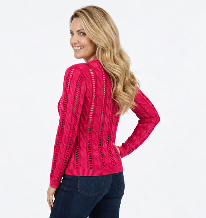 Cotton Cable Knit Sweater - Tutor