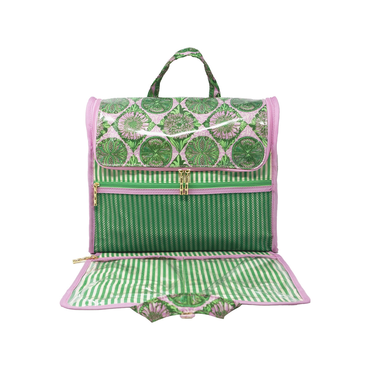 Hanging Toiletry Bag, Tropical Tiles
