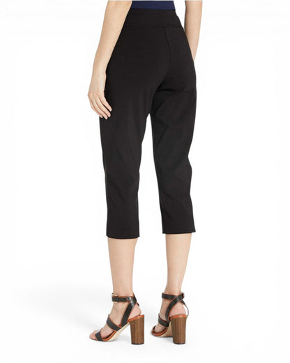 Krazy Larry P511 Pull-On Capri Pants - Black
