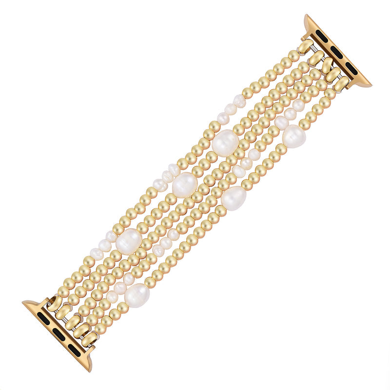 Gold And Pearl Apple Watch Band