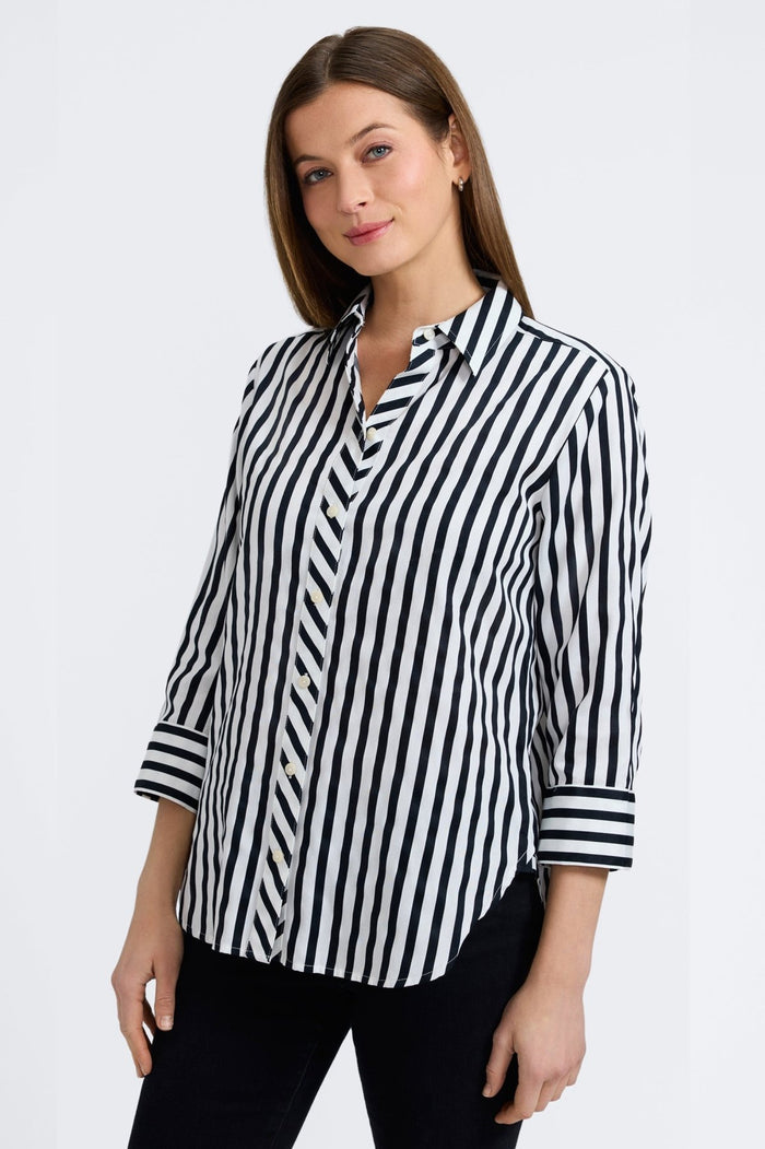 Foxcroft | Meghan Top 3/4 Sleeve