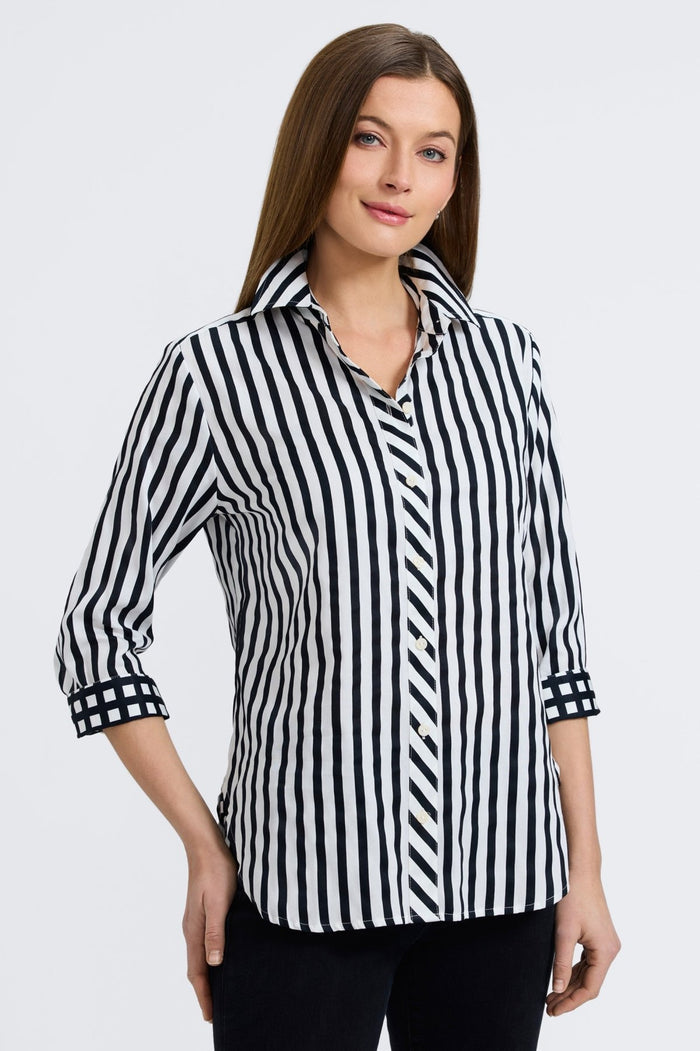 Foxcroft | Meghan Top 3/4 Sleeve