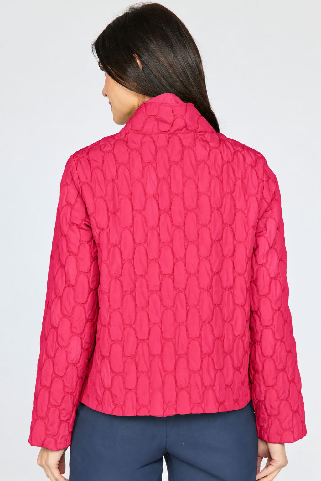 Nexus Quilt Angled Jacket - Magenta