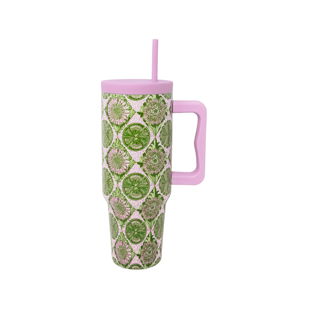 Stainless Steel 40 oz. Tumbler, Tropical Tiles