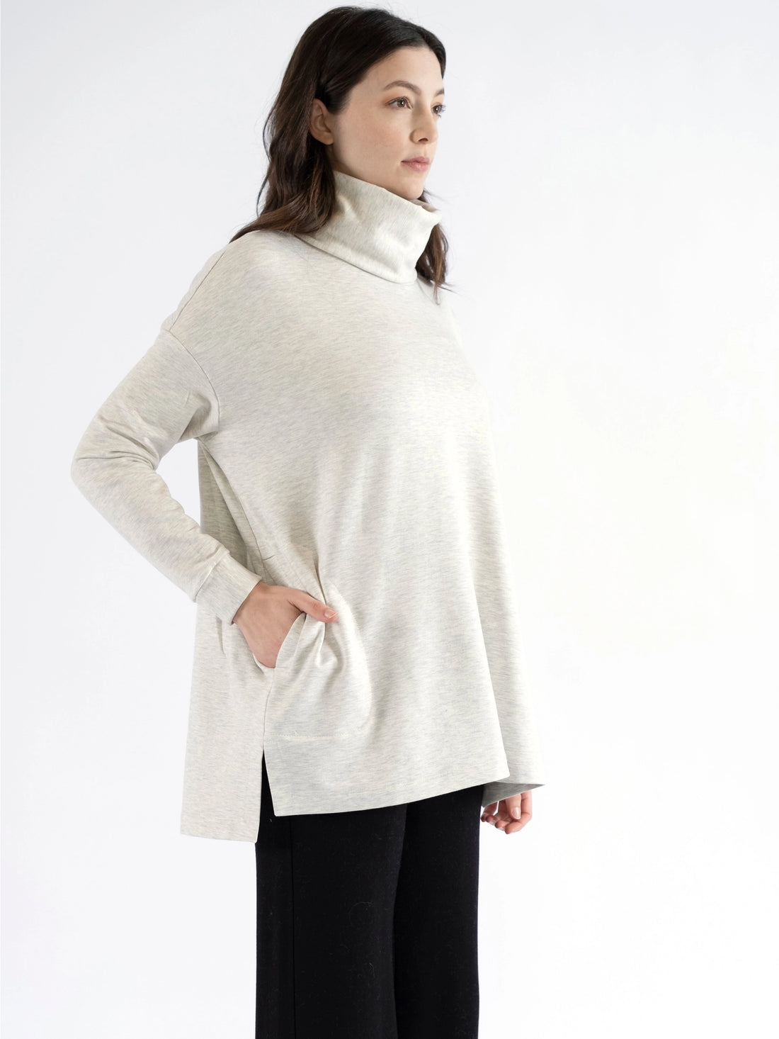 Capote | Relaxed Fit Turtle Neck Top