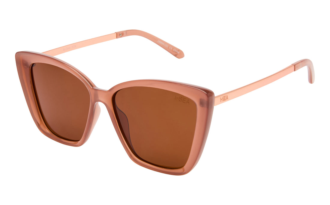 Aloha Fox Sunglasses - Dusty Rose/Brown