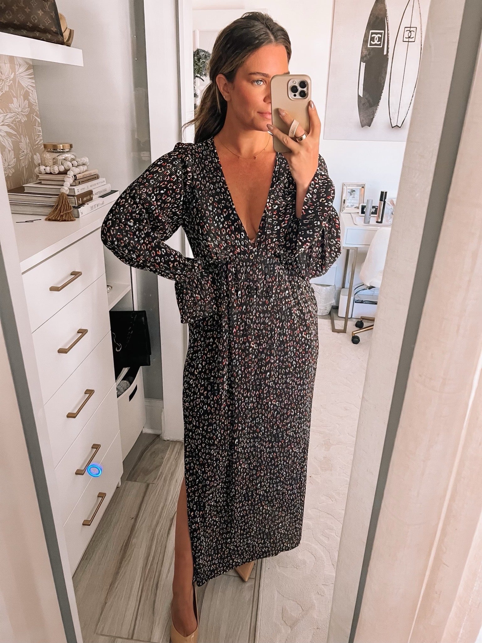 Buddy Love | Evie Long Sleeve Maxi Dress - Gemstone