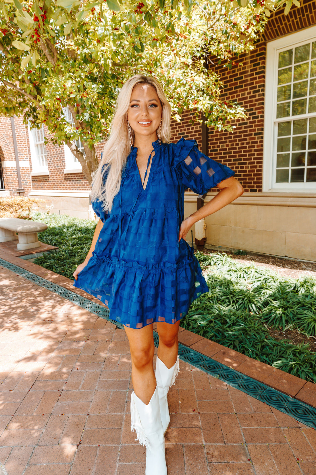 Ensley Short Dress - Navy