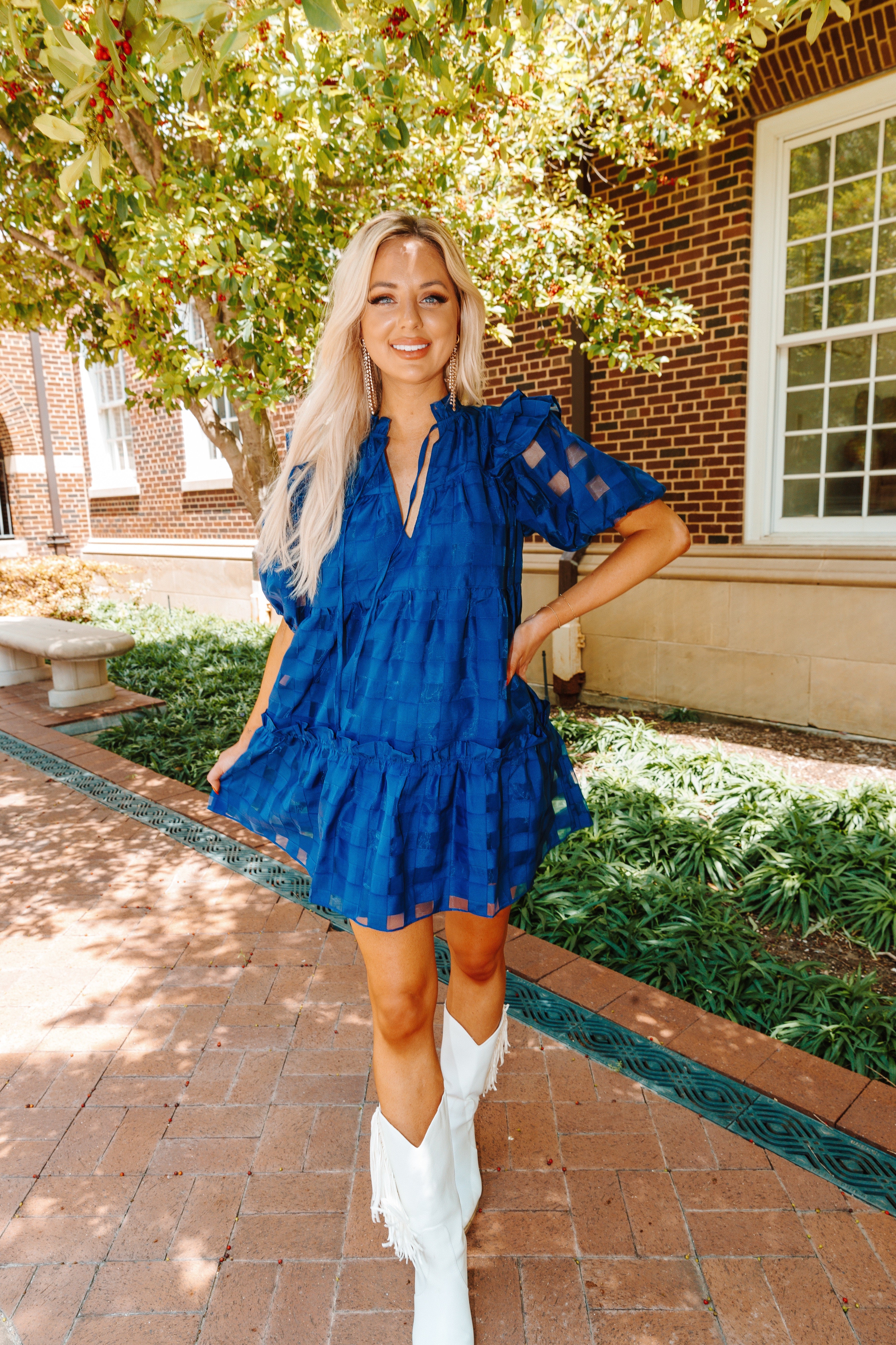 Ensley Short Dress - Navy