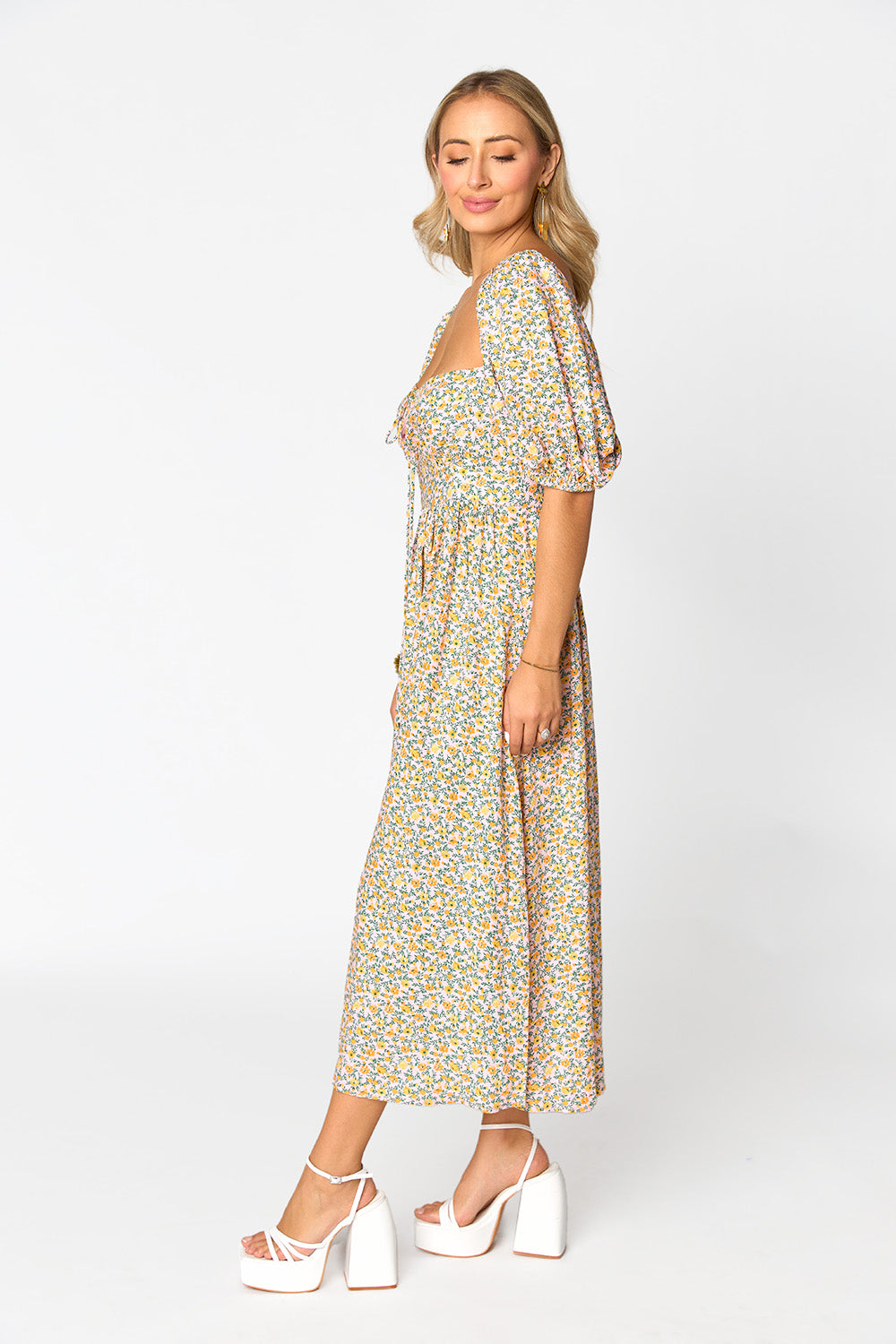 Olsen Midi Dress - Magnolia