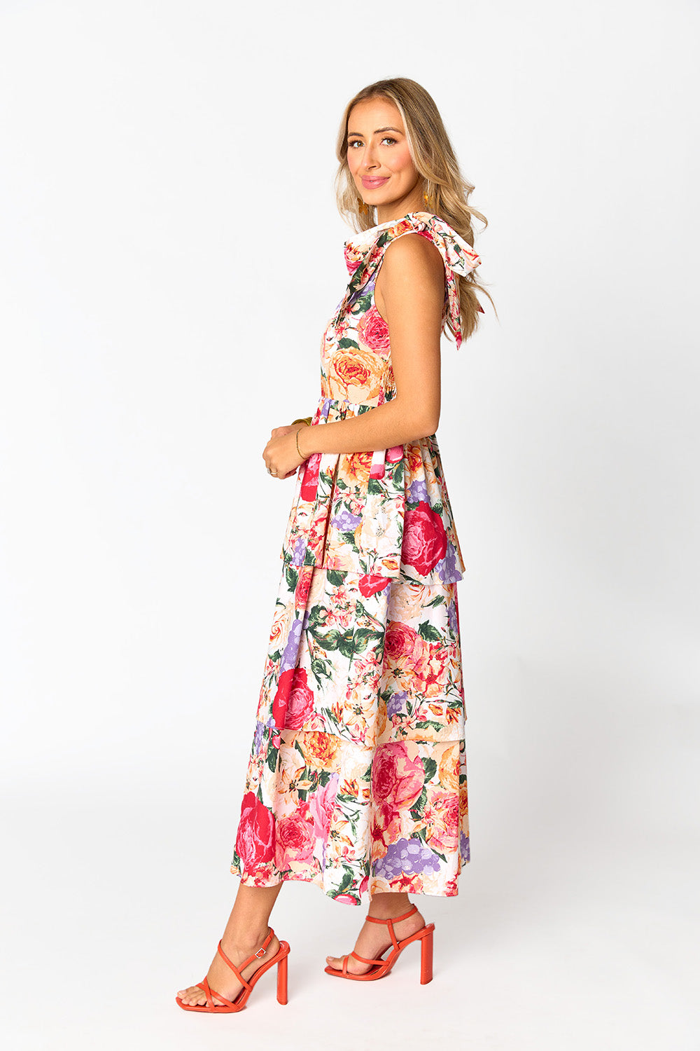 Drew Tiered Midi Dress - Love Story