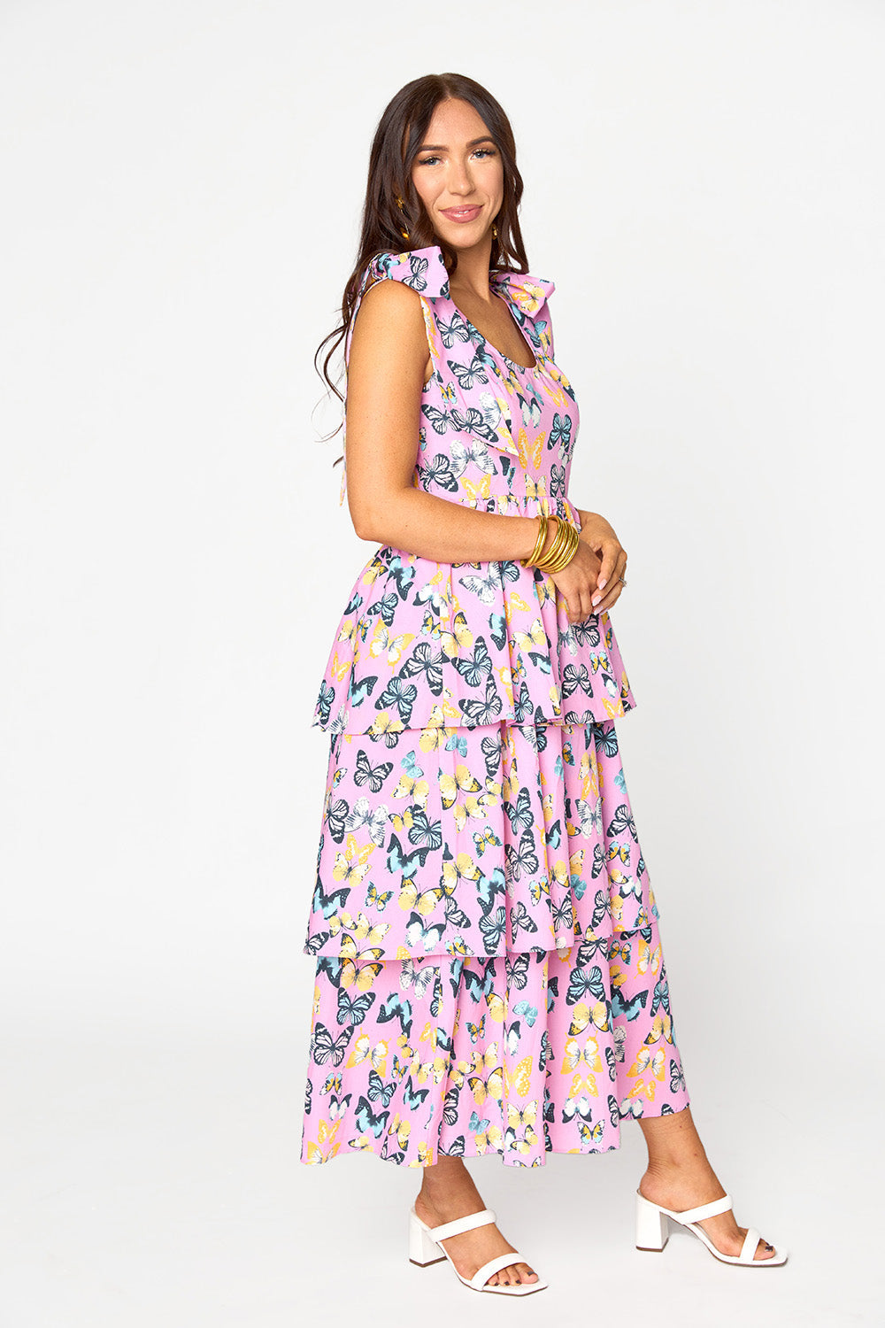 Drew Tiered Midi Dress - Feelin&