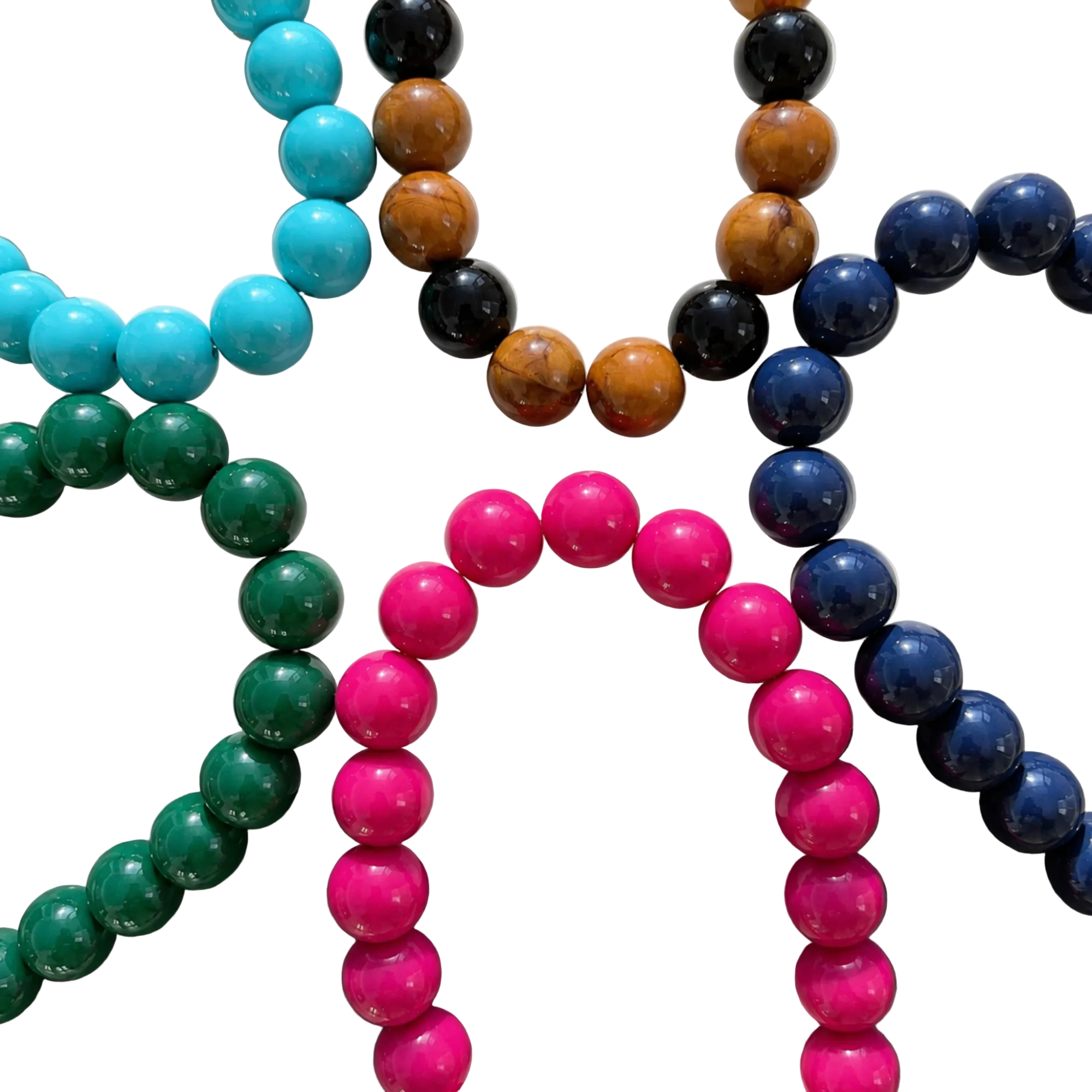 Beaded Color Gumball Necklace