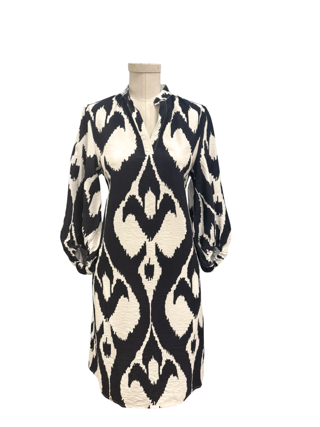 Womens Boho Chic Navy white knee length dress