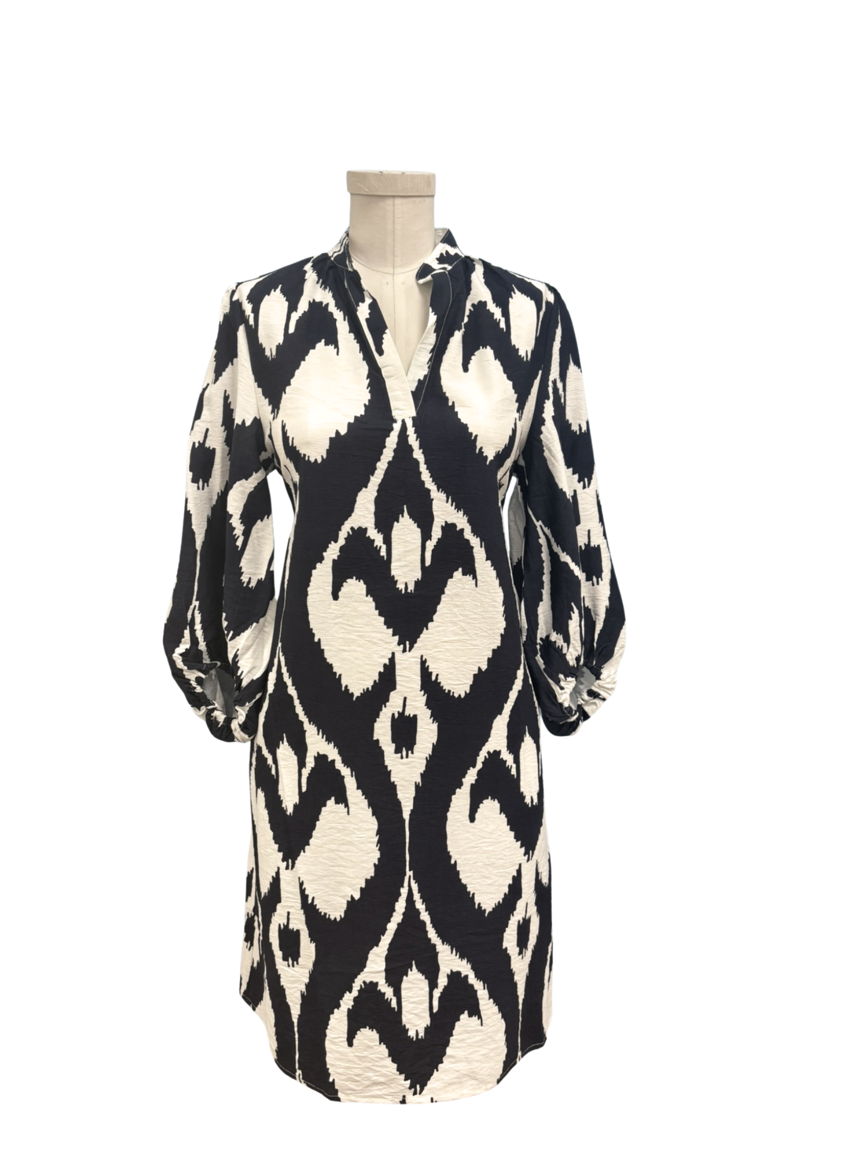 Womens Boho Chic Navy white knee length dress