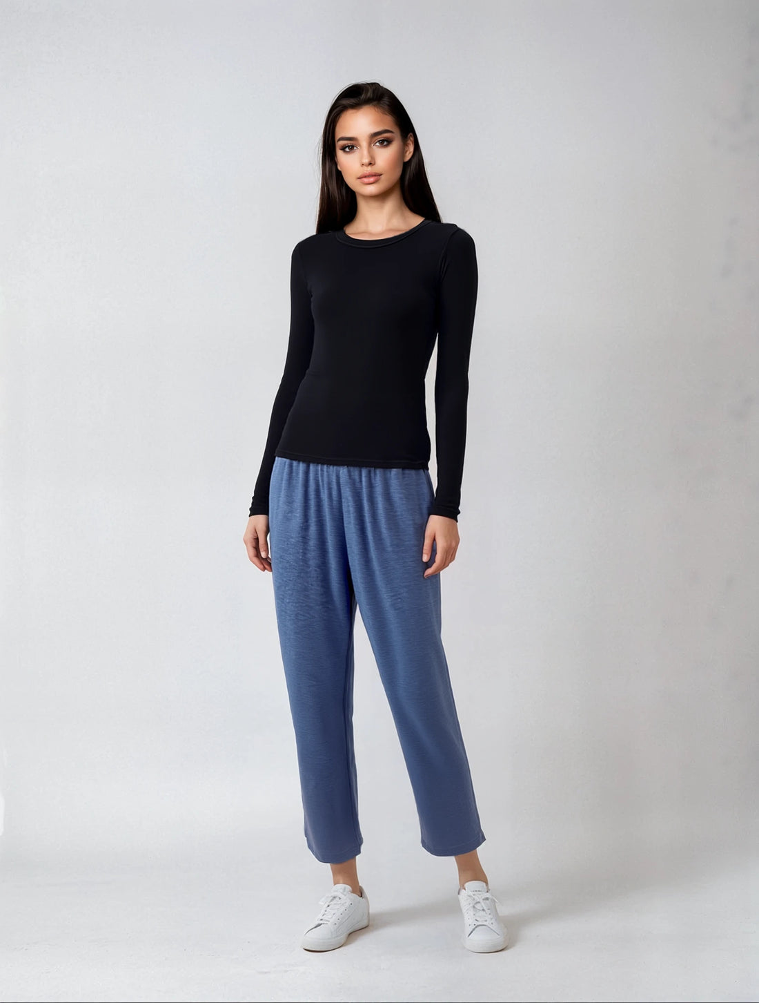 Nalley &amp; Millie | Pull On Cropped Wide Leg 27&quot; Pants