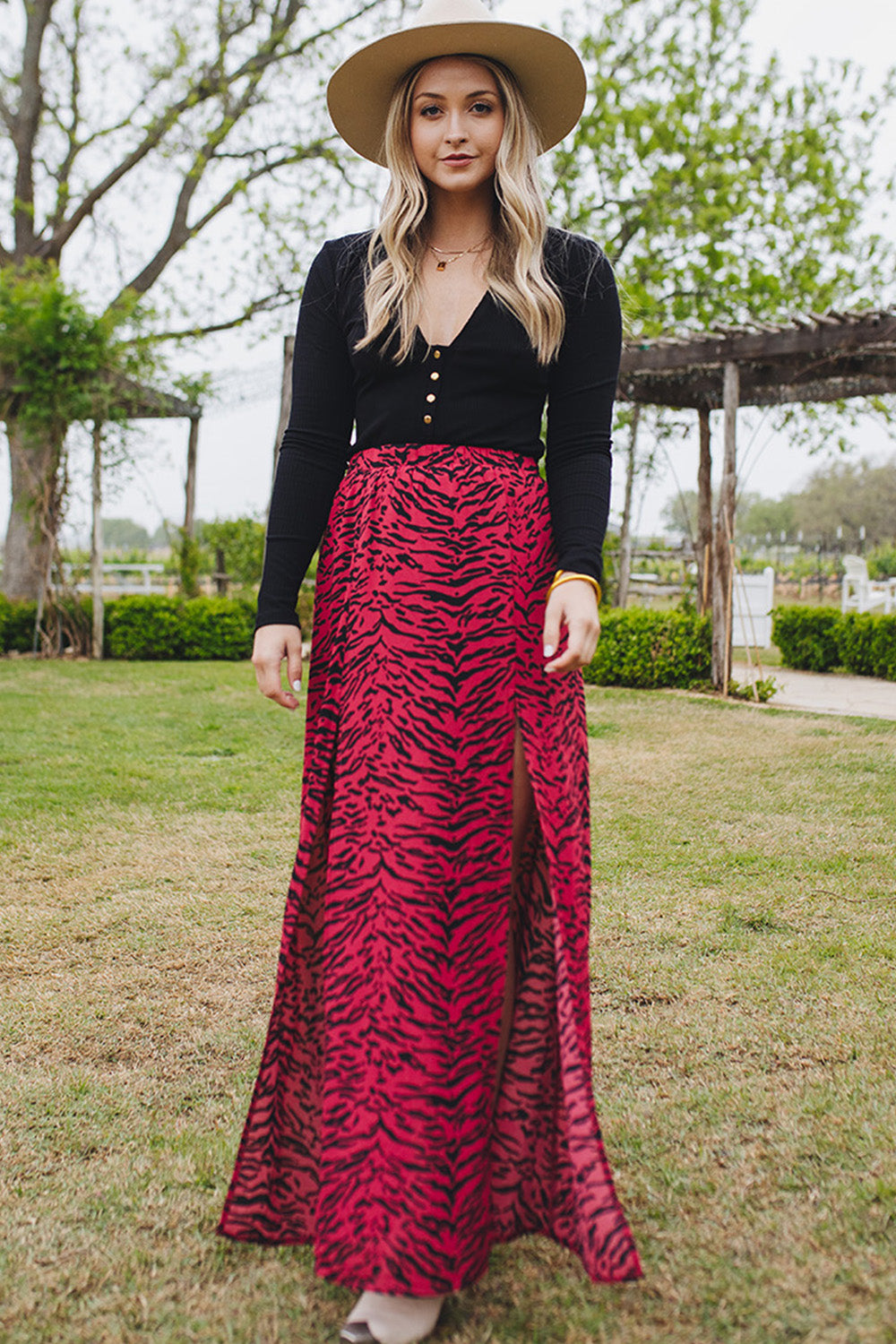 Bridget Maxi Skirt - Tigers Blood