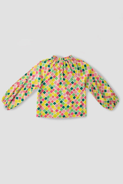Nora Colorblock Confetti Top