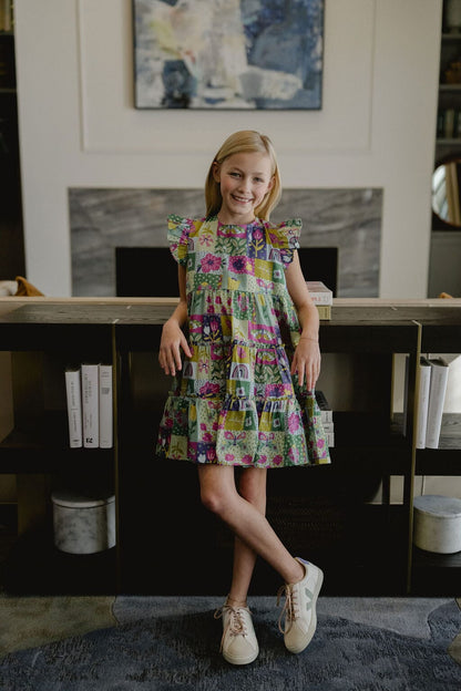 Briton Court | Girls Meredith Dress | Sunshine Quilt Dress