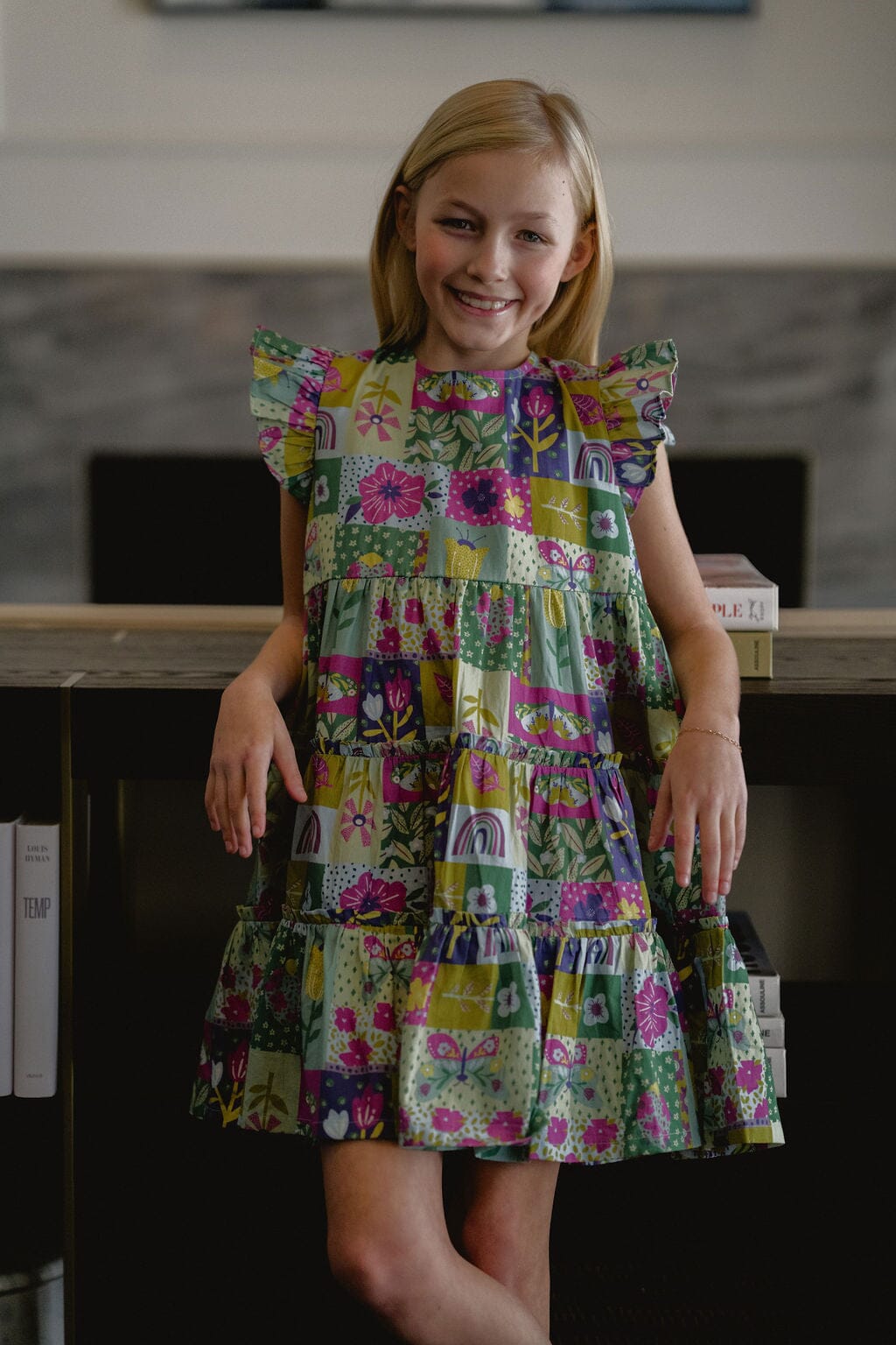 Briton Court | Girls Meredith Dress | Sunshine Quilt Dress