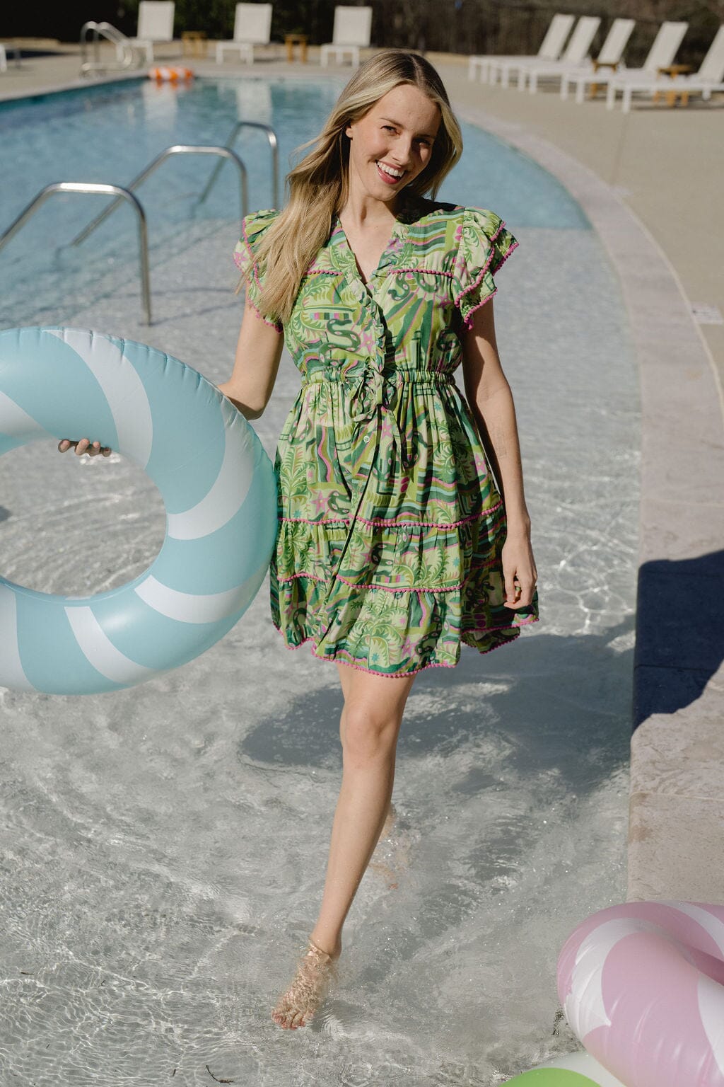 Briton Court | Taylor Mini Dress | Summer Green
