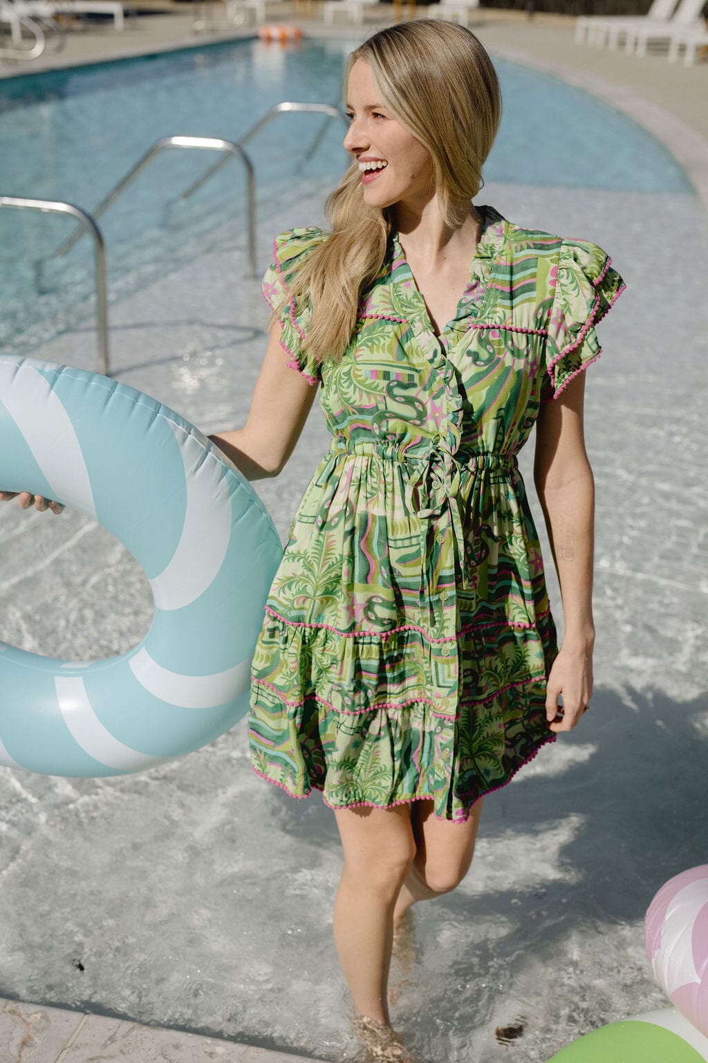 Briton Court | Taylor Mini Dress | Summer Green