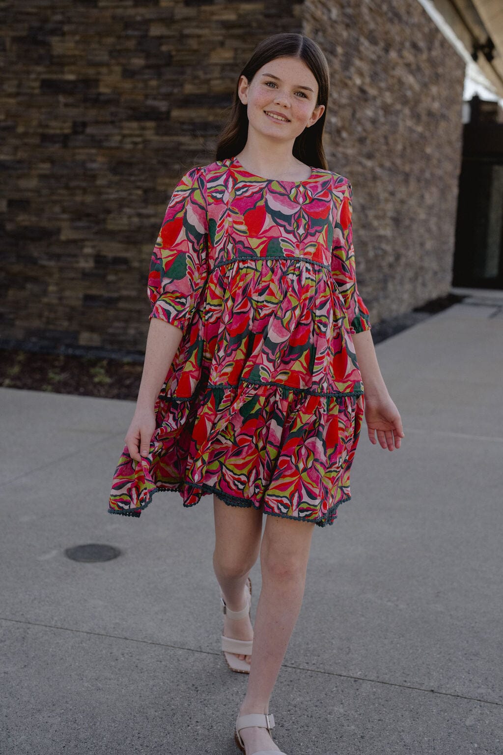 Briton Court | Girls Quinn Tiered Dress