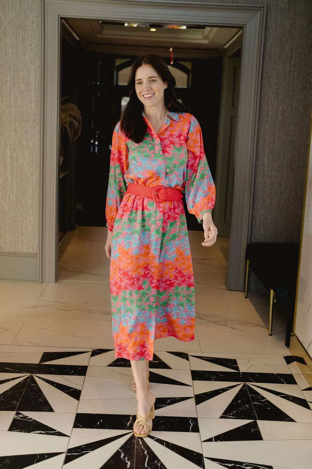 Sienna Midi Dress Starfish S Sienna Midi Dress Starfish S