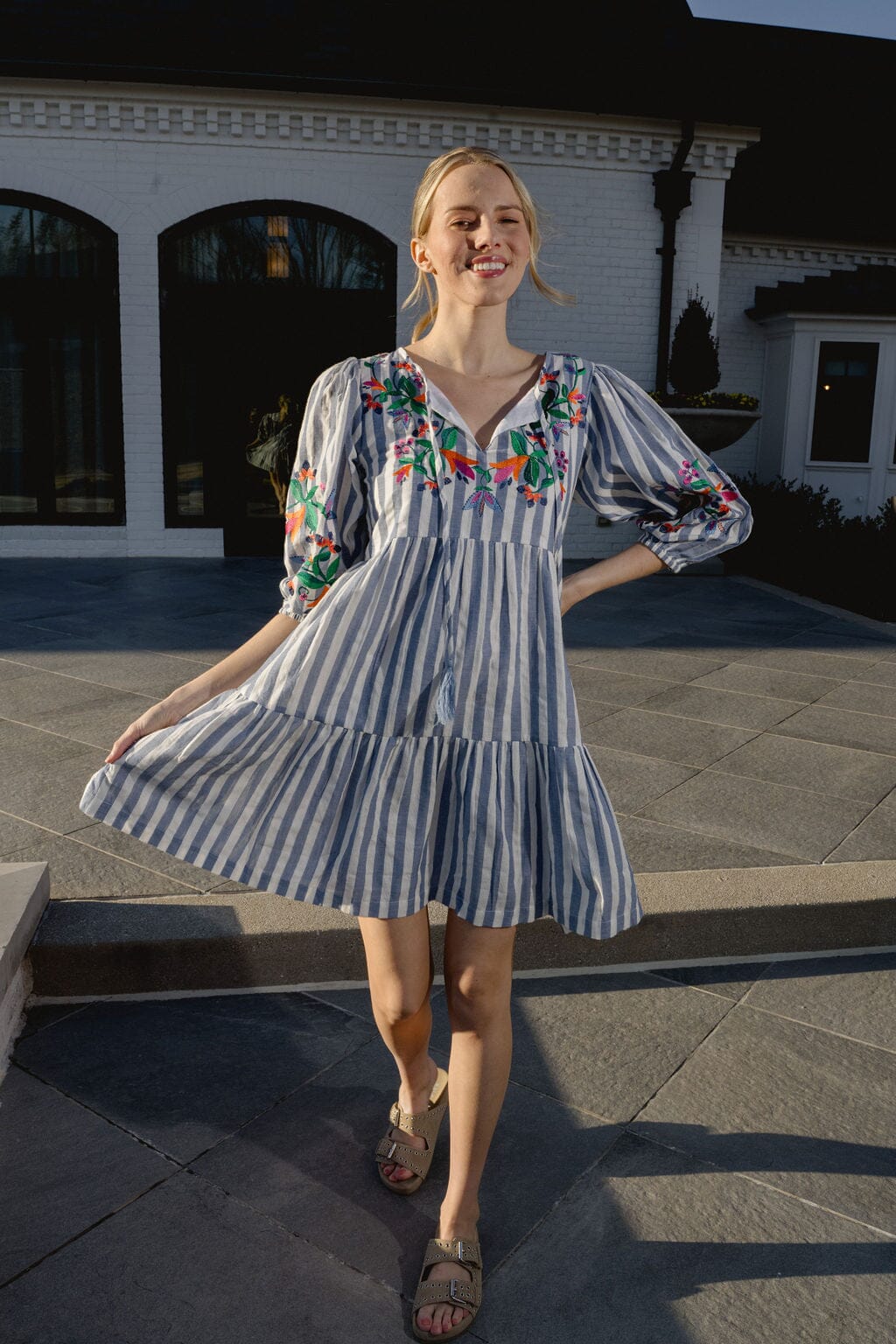 Briton Court | Paula Mini Dress | Striped
