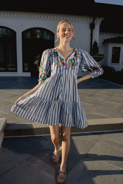 Briton Court | Paula Mini Dress | Striped