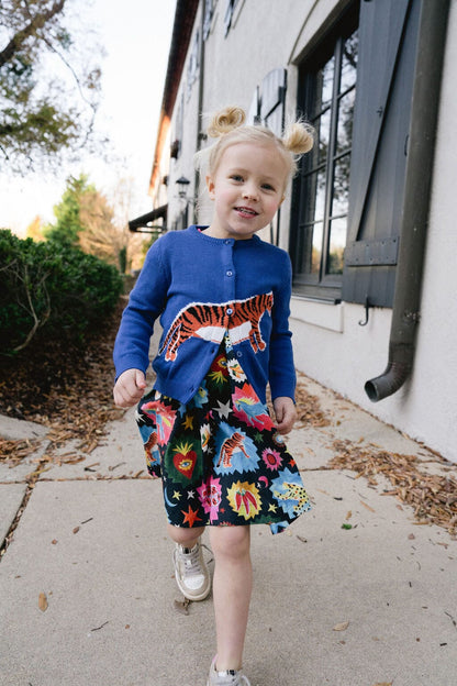 Briton Court | Girls Evelyn Cardigan- Tiger