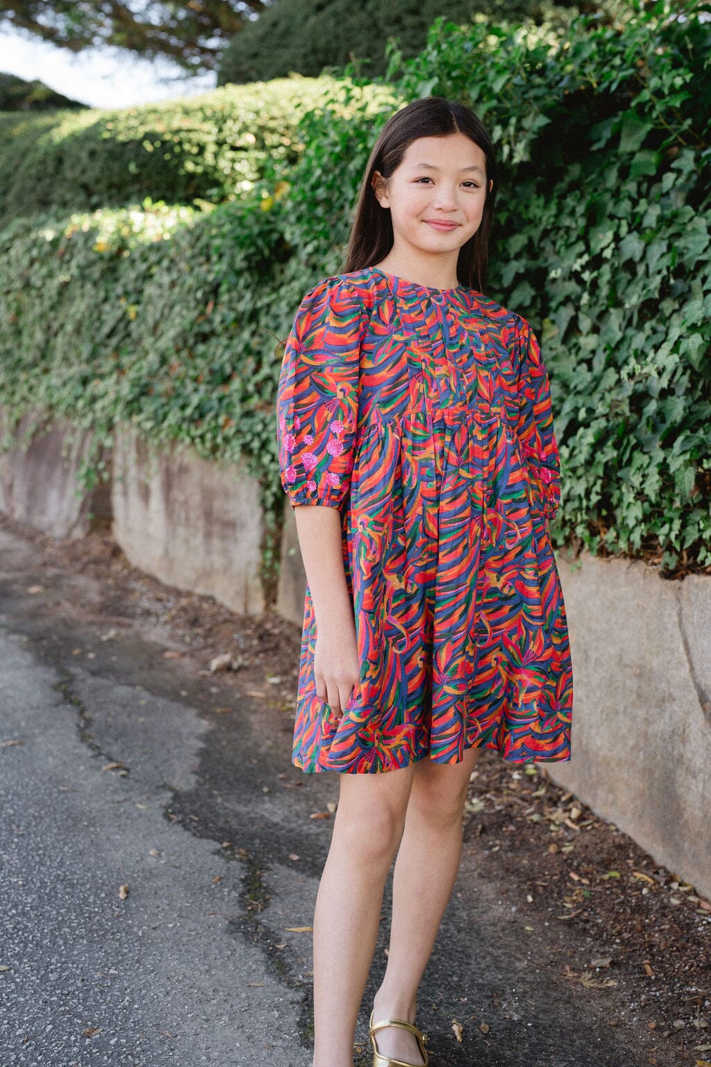 Briton Court | Girls Eva Dress - Rainbow
