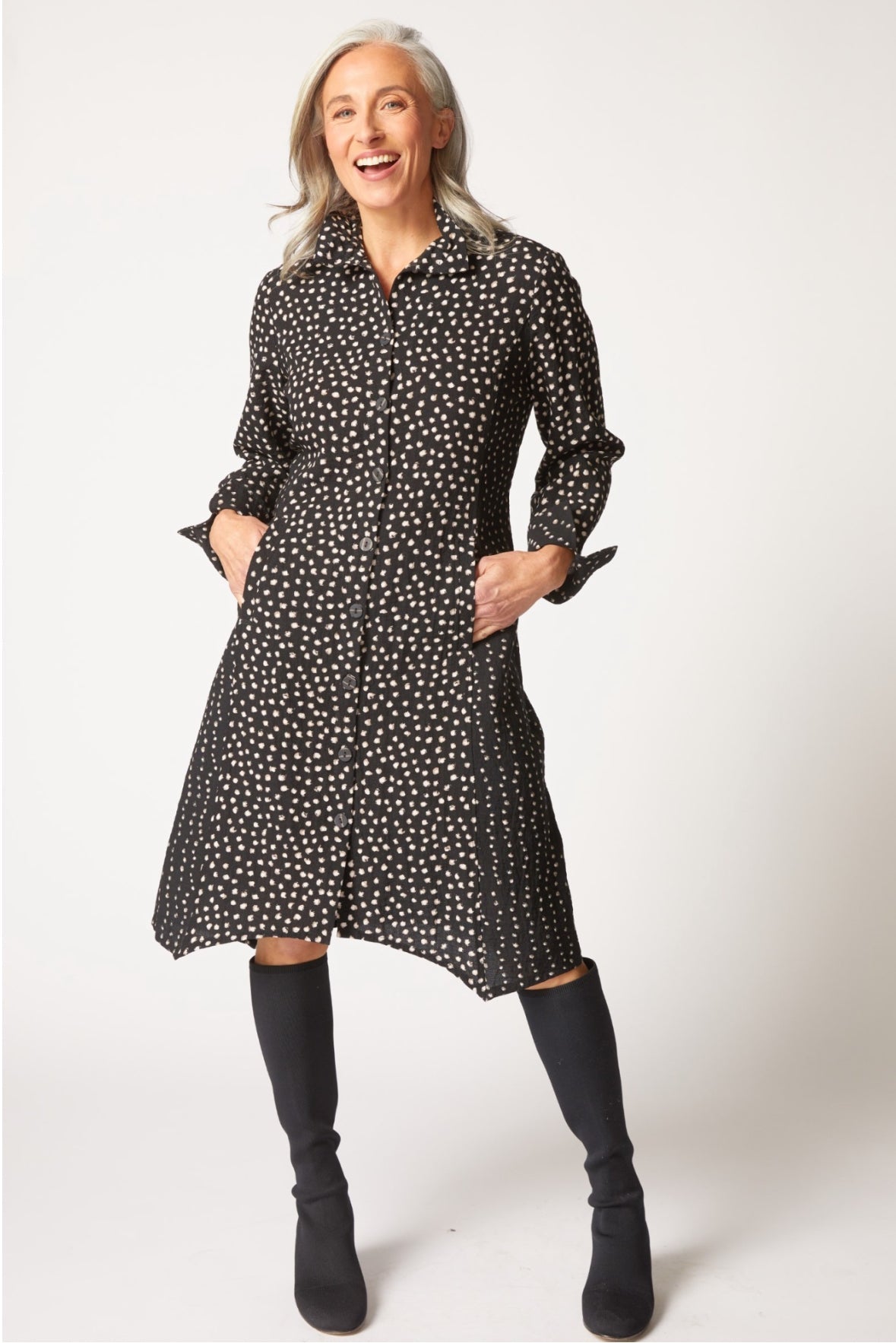 Habitat | Express Dot Mix Artist Dress/Duster