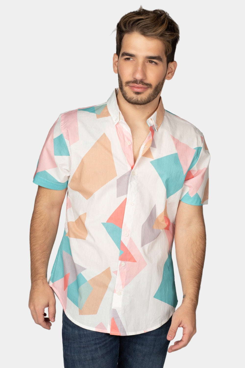 Robert Button Down Dress Shirt - Origami