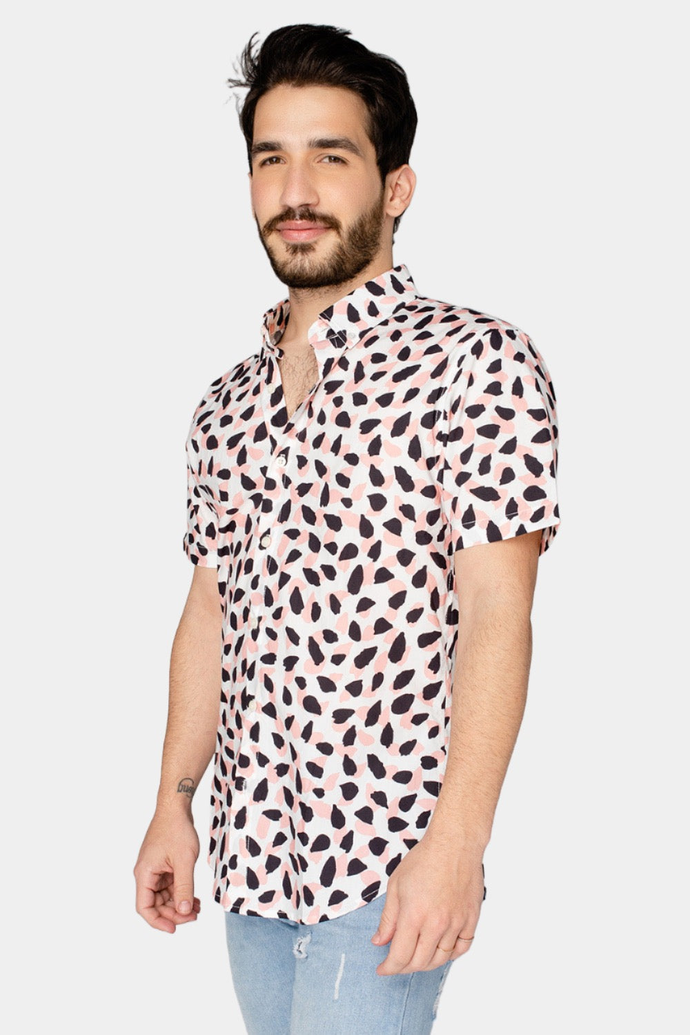 Buddy Love | Robert Button Down Dress Shirt - Flamingo