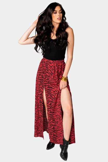 Bridget Maxi Skirt - Tigers Blood